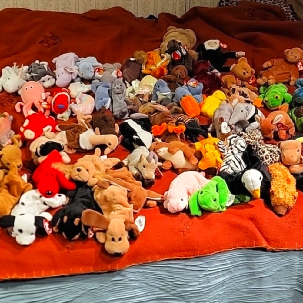 4 bundles of Ty Beanie Babies, a little over 4lbs each